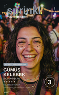 Butterfly Kiss — Gümüş Kelebek Yüz Sticker
