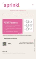 Butterfly Kiss — Pembe Kelebek Yüz Sticker