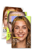Altın Üçlü Desen Seti — Star Dust + Faux Freckle + Butterfly Kiss