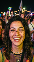 Butterfly Kiss — Altın Kelebek Yüz Sticker