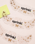 Butterfly Kiss — Altın Kelebek Yüz Sticker