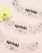 Butterfly Kiss — Gümüş Kelebek Yüz Sticker