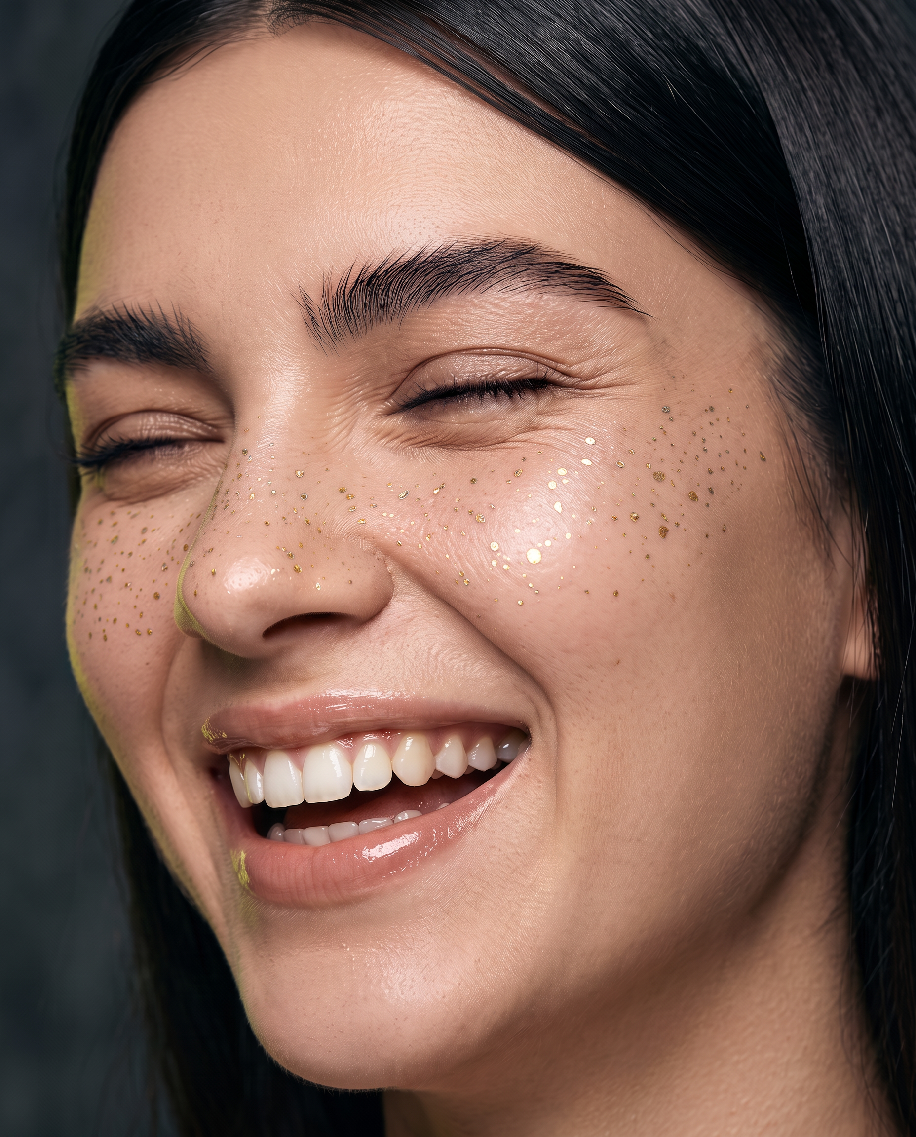 Faux Freckle — Altın Simli Çil