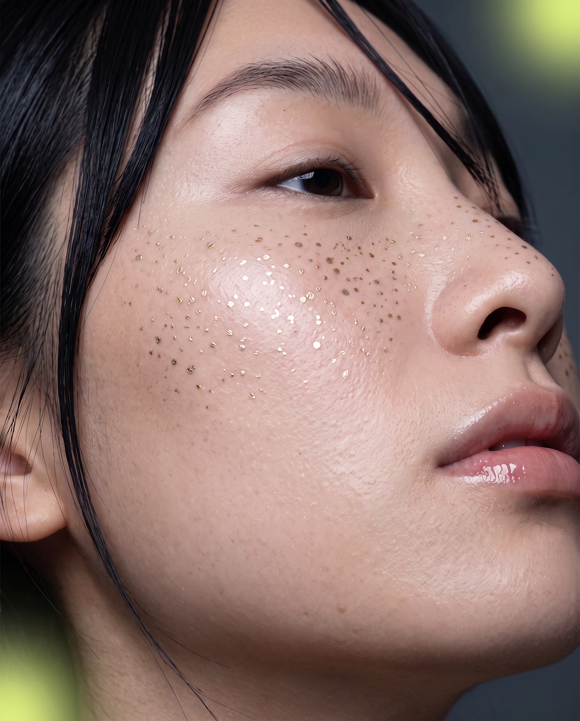 Faux Freckle — Altın Simli Çil