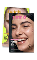 Faux Freckle İkili Set — Altın + Pembe